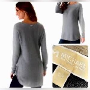 Michael Kors Gray Tunic Sweater